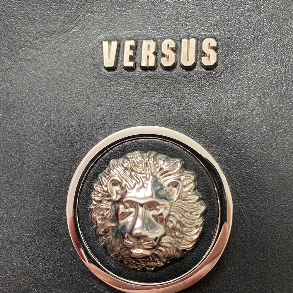 Versace icon leather crossbody for man